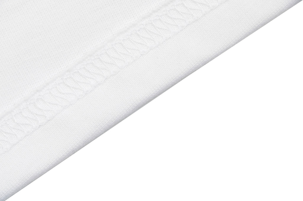 Fendi Gradient FENDI Logo Embroidery Short Sleeve Tee – White