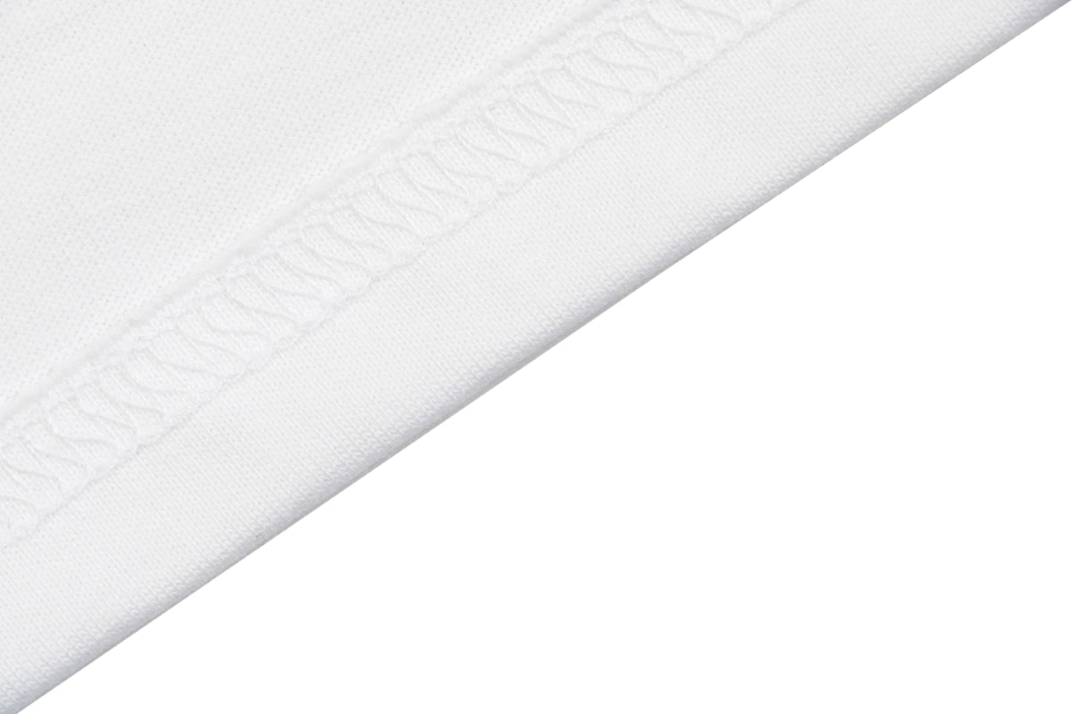 Fendi Gradient FENDI Logo Embroidery Short Sleeve Tee – White