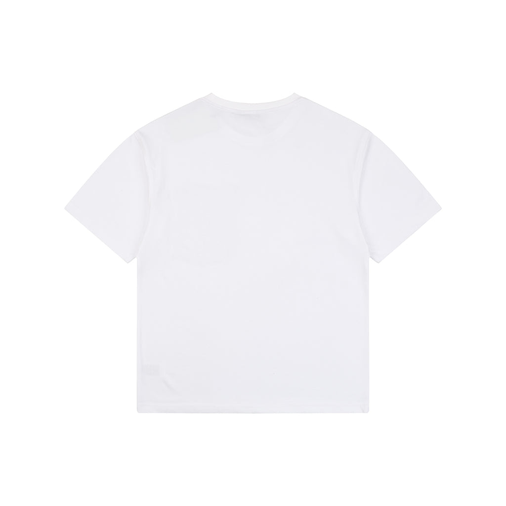 Burberry White Short-Sleeve T-Shirt with Check Pocket