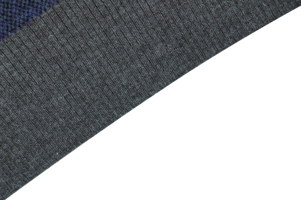 Dior Blue and Purple All-Over Motif Crewneck Sweater