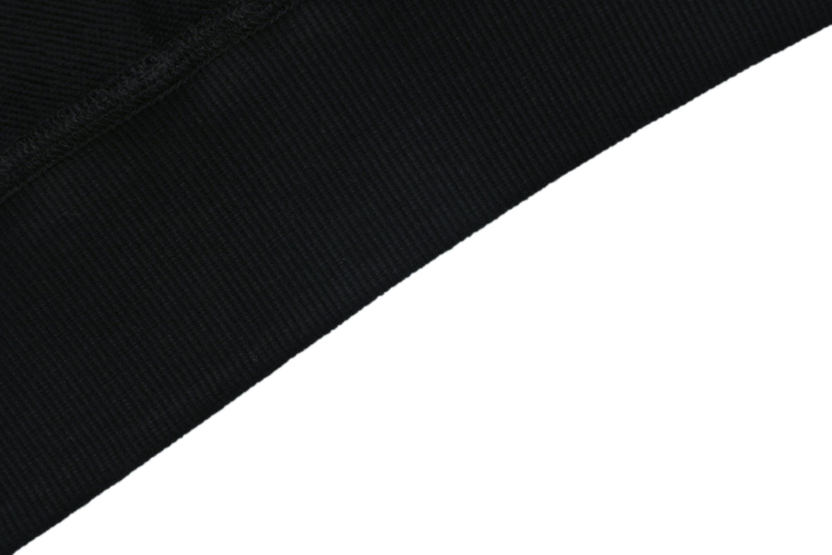 Burberry Black Check-Trim Pocket Crewneck Sweatshirt