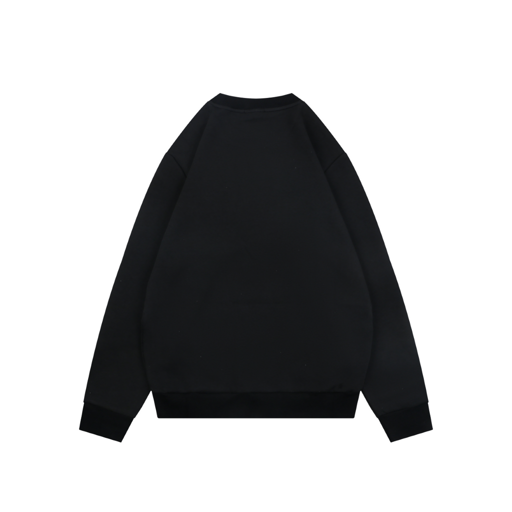Dior Black Clover-Embroidered Crewneck Sweatshirt