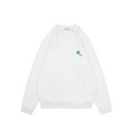 Dior White Clover-Embroidered Crewneck Sweatshirt