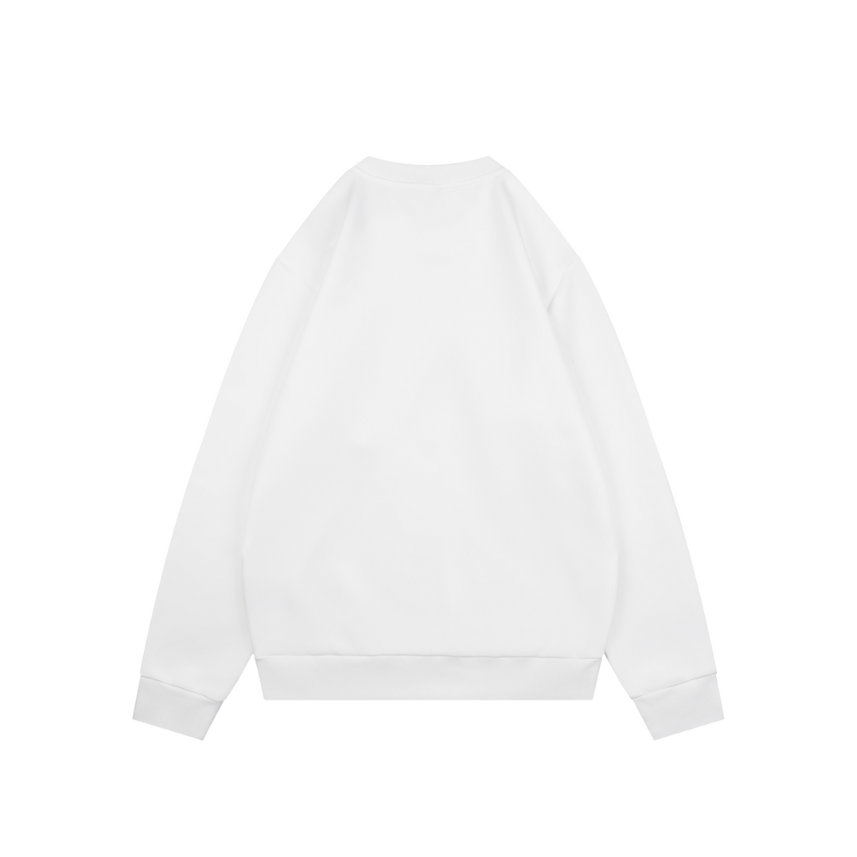 Dior White Clover-Embroidered Crewneck Sweatshirt