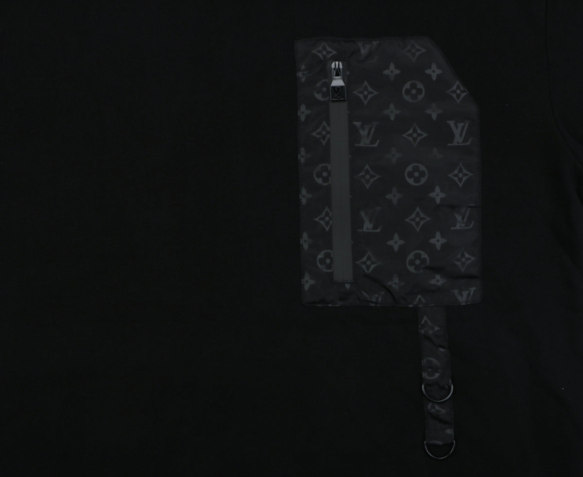 Louis Vuitton Black Monogram Pocket Crewneck Sweatshirt