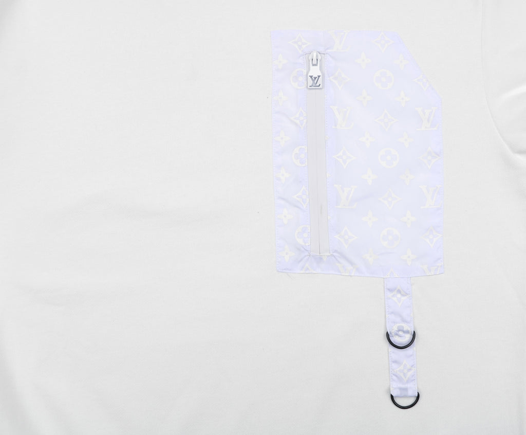 Louis Vuitton White Monogram Pocket Crewneck Sweatshirt