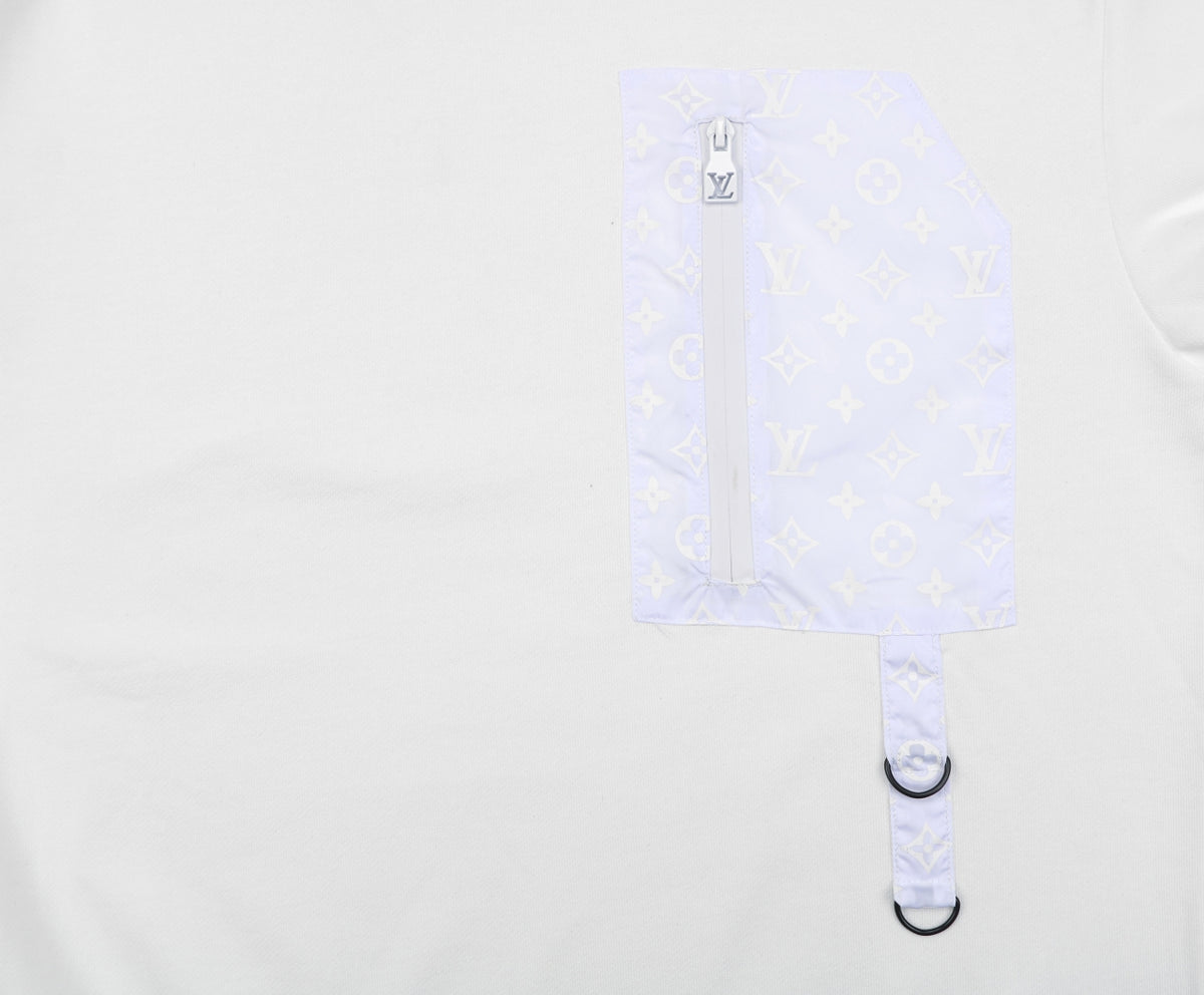 Louis Vuitton White Monogram Pocket Crewneck Sweatshirt