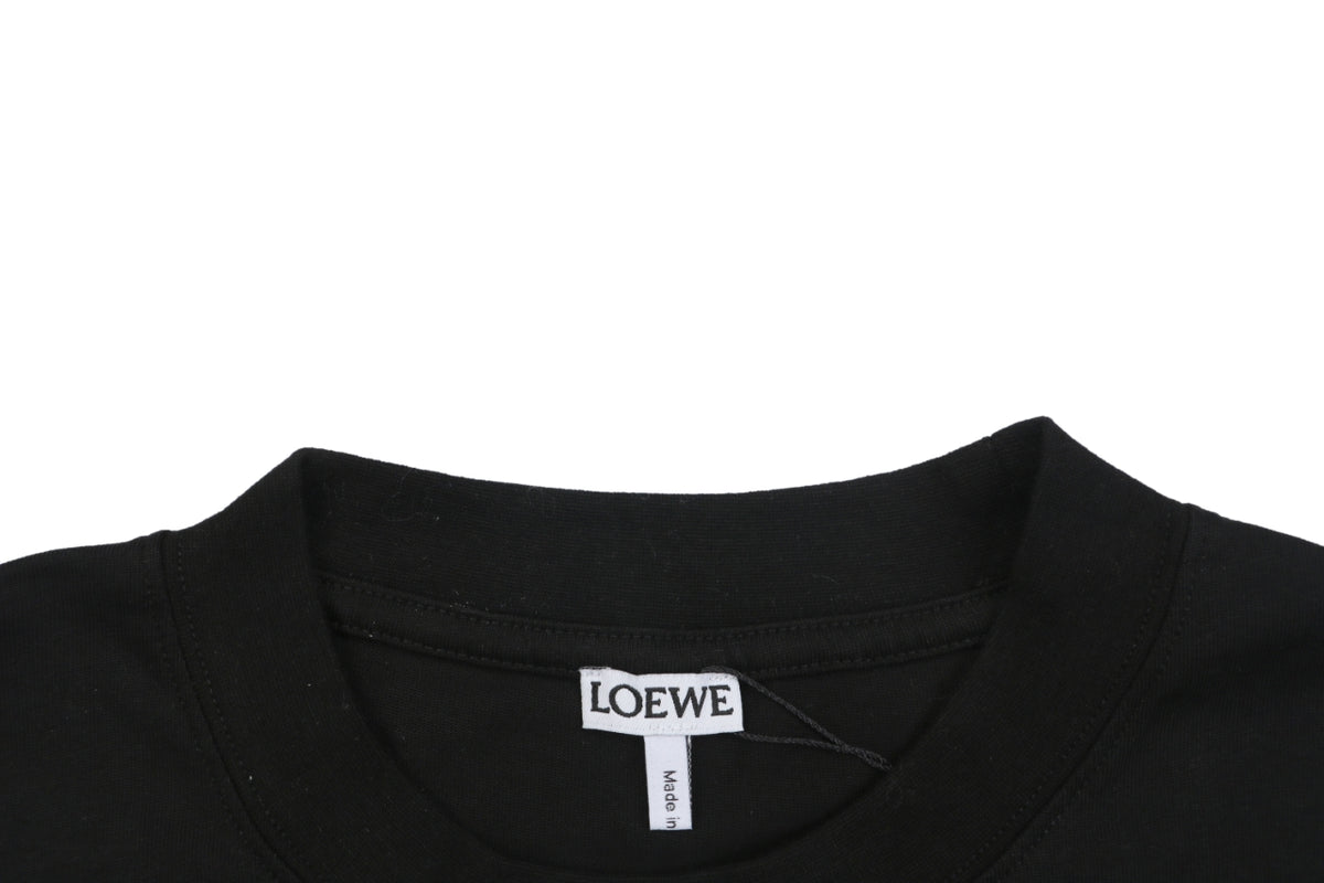 Loewe Black Tonal Embroidered Long-Sleeve Shirt