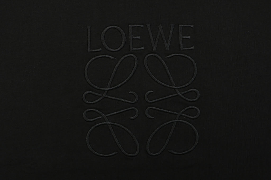 Loewe Black Tonal Embroidered Long-Sleeve Shirt