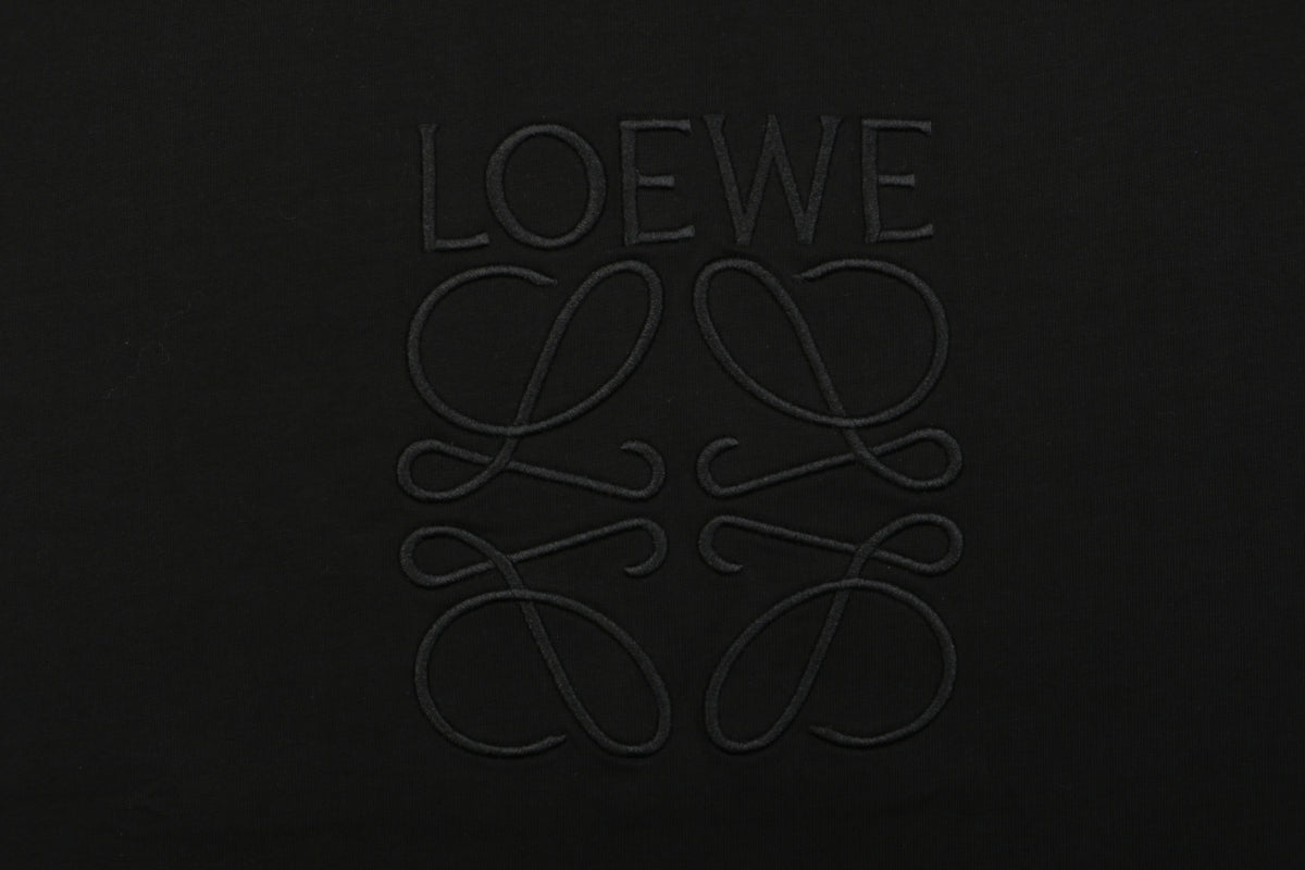 Loewe Black Tonal Embroidered Long-Sleeve Shirt