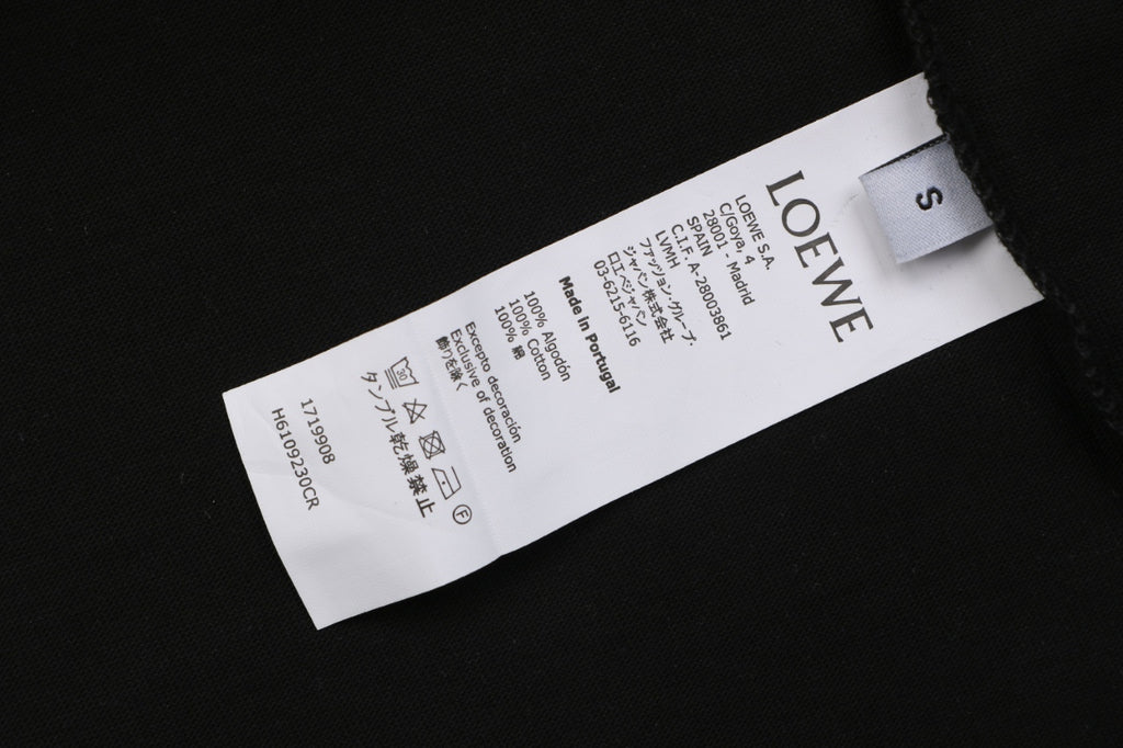 Loewe Black Tonal Embroidered Long-Sleeve Shirt
