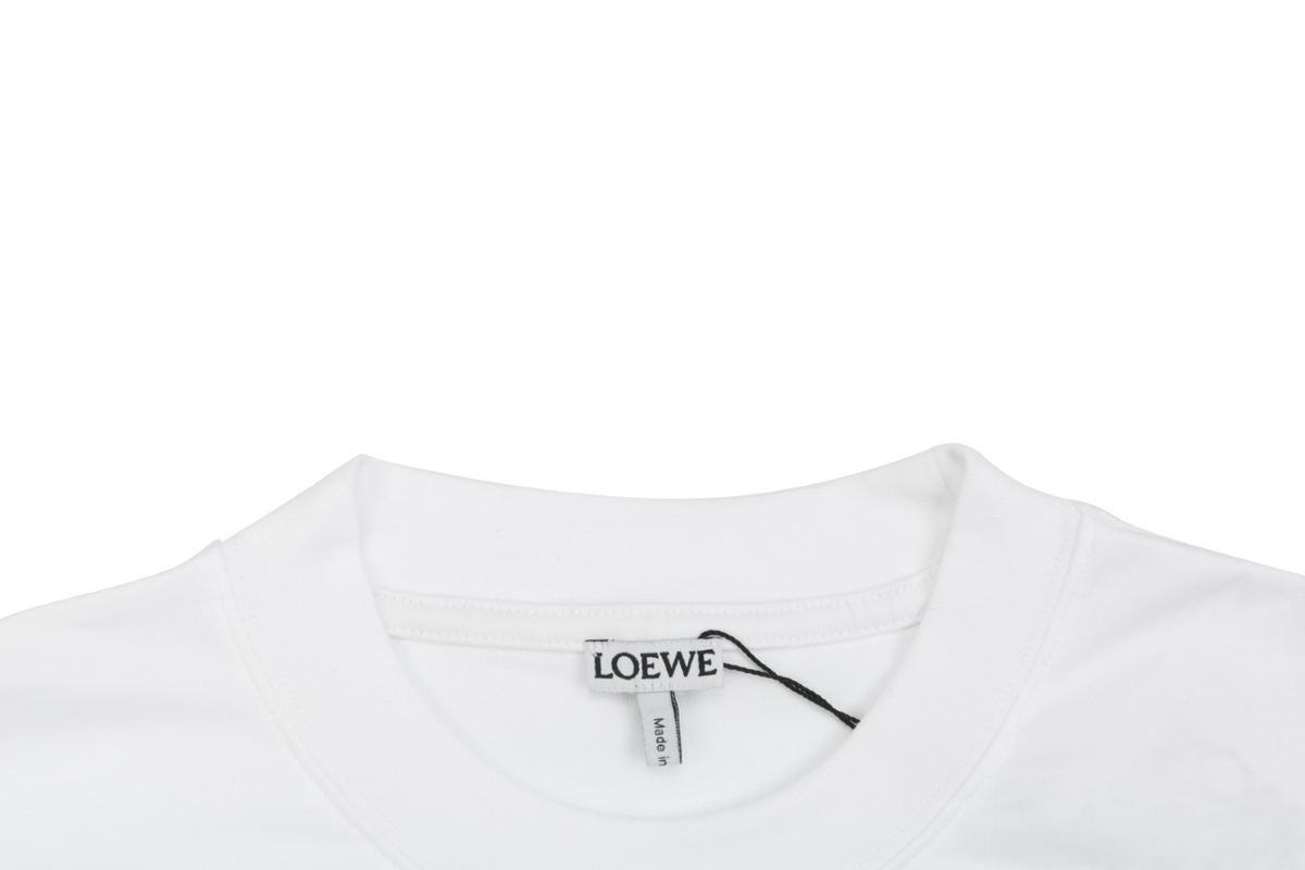 Loewe White Tonal Embroidered Long-Sleeve Shirt
