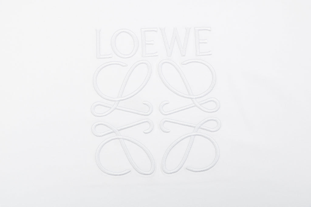Loewe White Tonal Embroidered Long-Sleeve Shirt