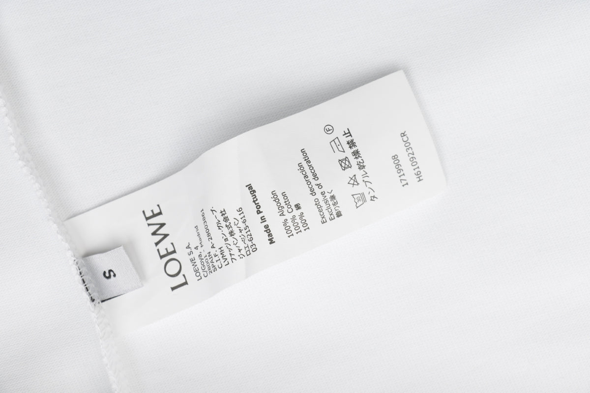 Loewe White Tonal Embroidered Long-Sleeve Shirt