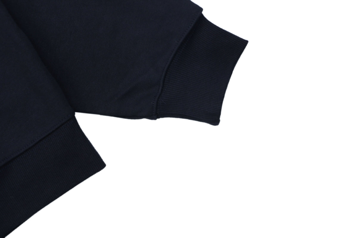 Dior Dark Navy Handwritten Logo Embroidered Hoodie