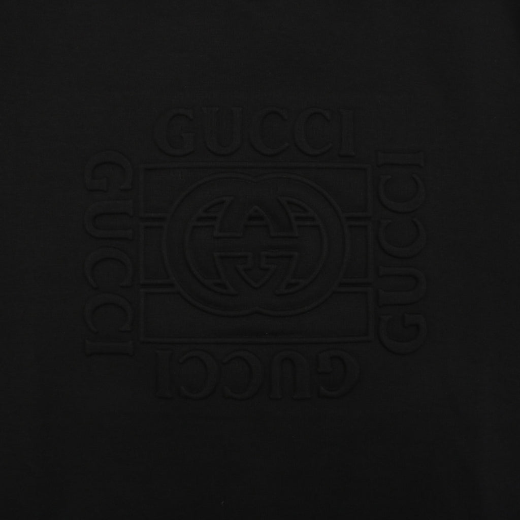 Gucci Square G Embossed Crewneck Sweatshirt - Black