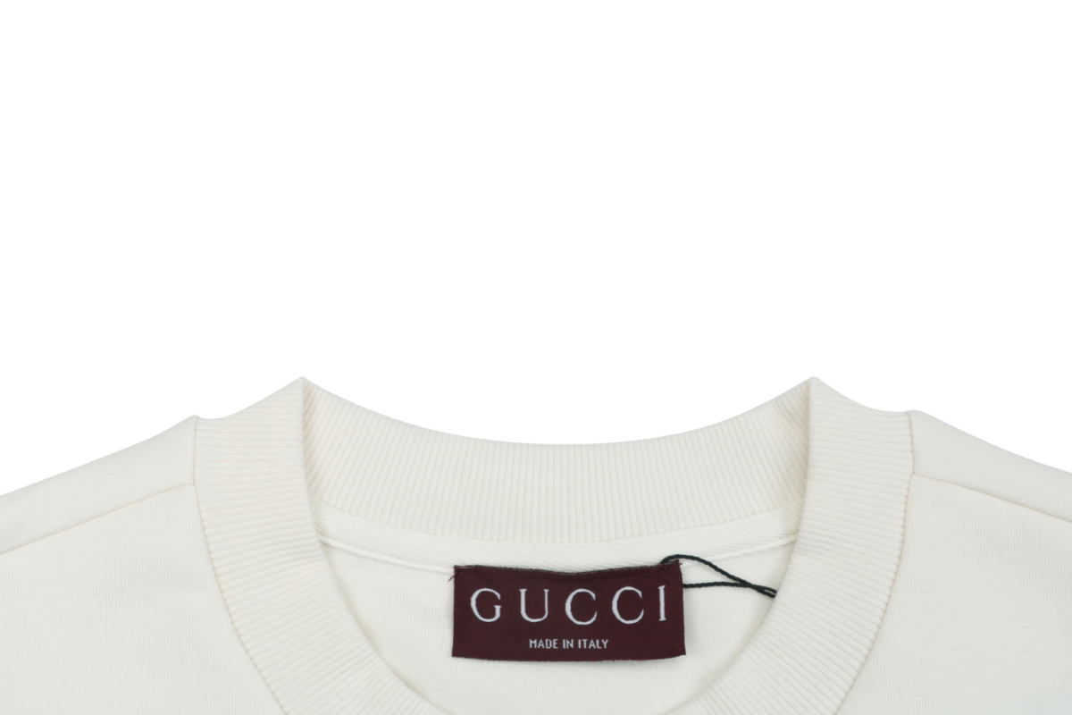 Gucci Square G Embossed Crewneck Sweatshirt - White
