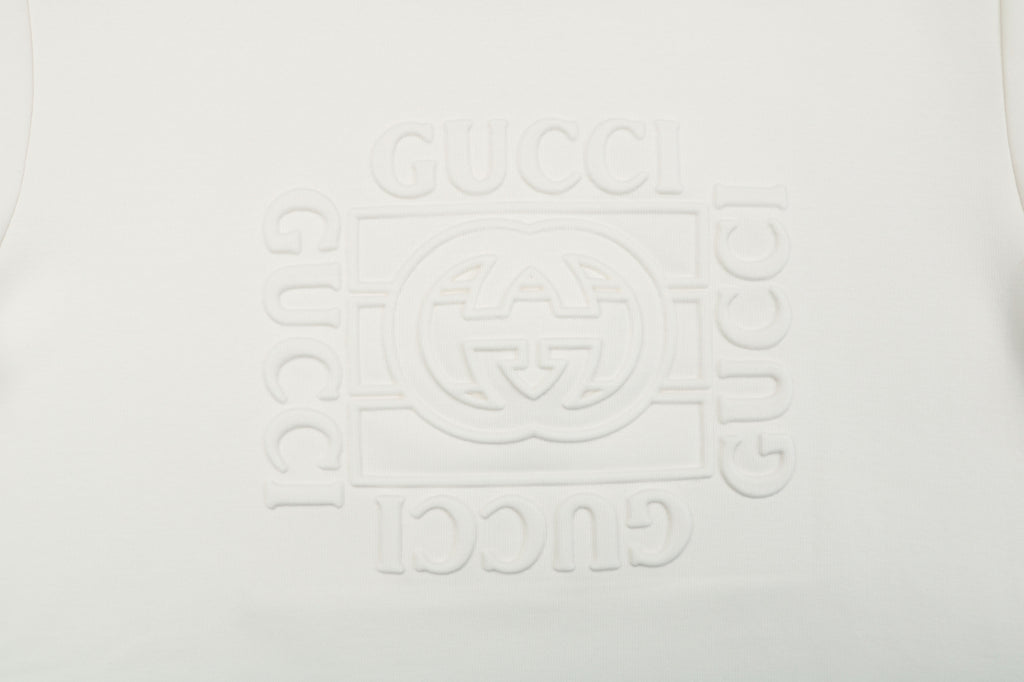 Gucci Square G Embossed Crewneck Sweatshirt - White