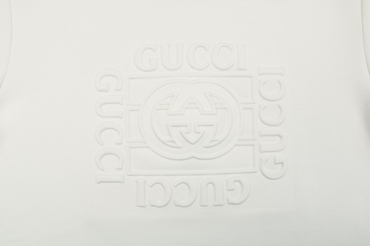 Gucci Square G Embossed Crewneck Sweatshirt - White
