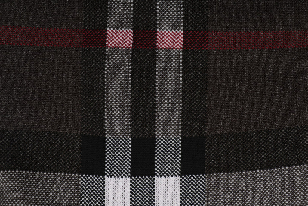 Burberry Check Zip-Up Bomber Jacket - Black
