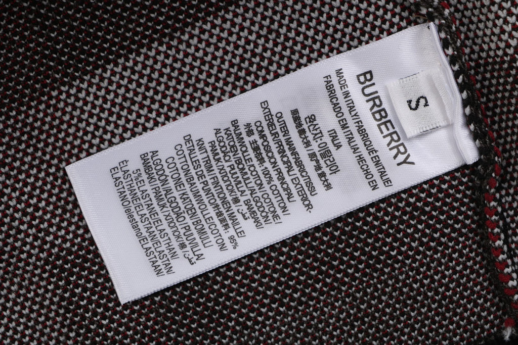Burberry Check Zip-Up Bomber Jacket - Black