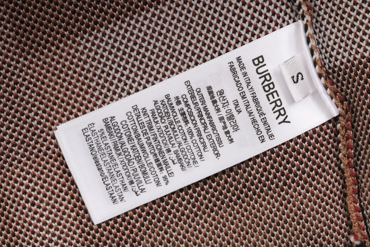 Burberry Check Zip-Up Bomber Jacket - Tan