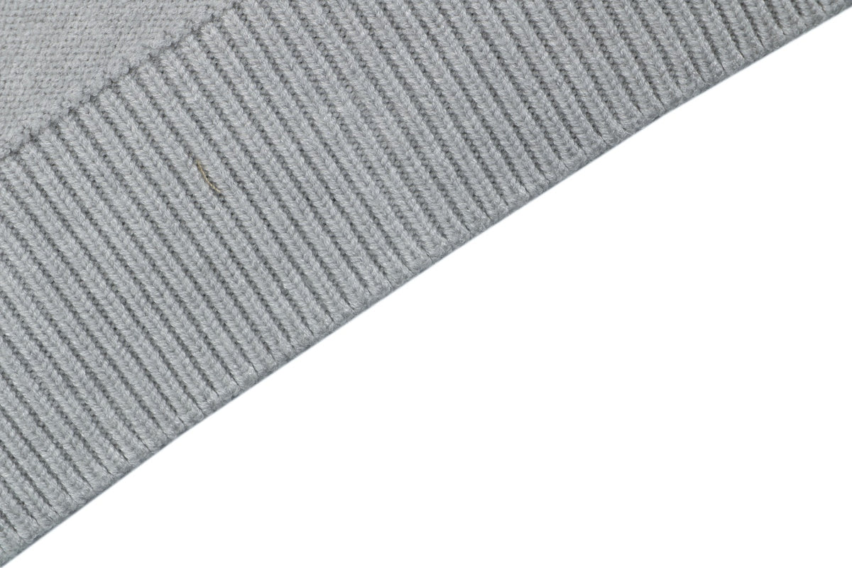 Loewe Logo-Patch Polo-Collar Cardigan - Light Gray