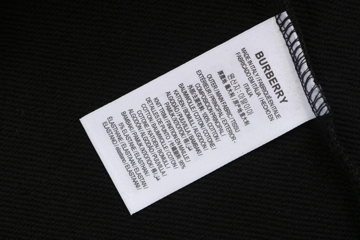 Burberry Cross-Stitch Horse Embroidered Crewneck Sweatshirt - Black