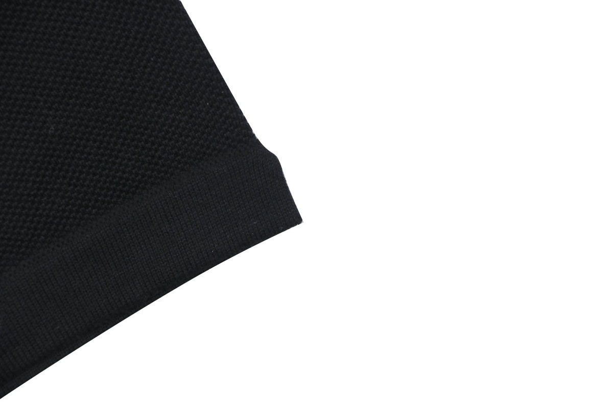 Stone Island Layered-Collar Jacquard Polo Shirt - Black