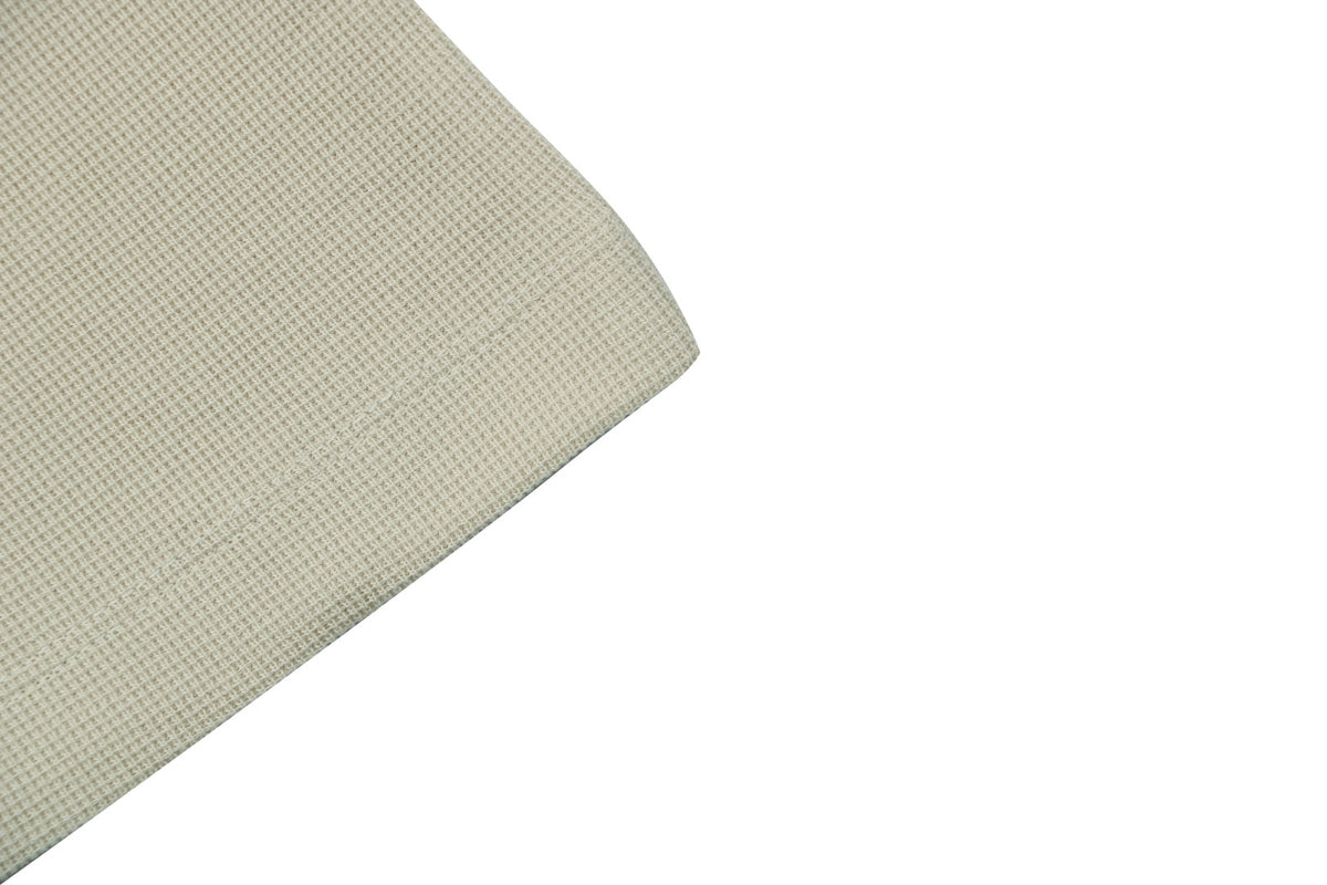Prada Triangle-Logo Waffle-Texture T-Shirt - Off-White
