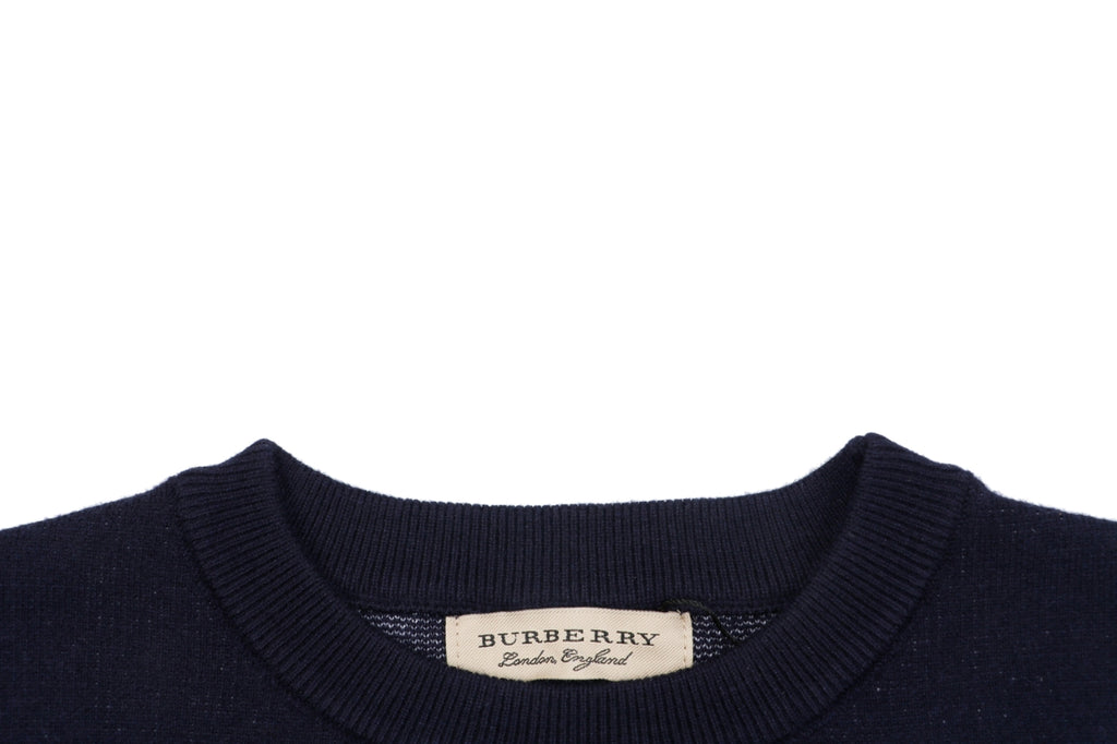 Burberry Laurel Knight Crewneck Sweater - Navy