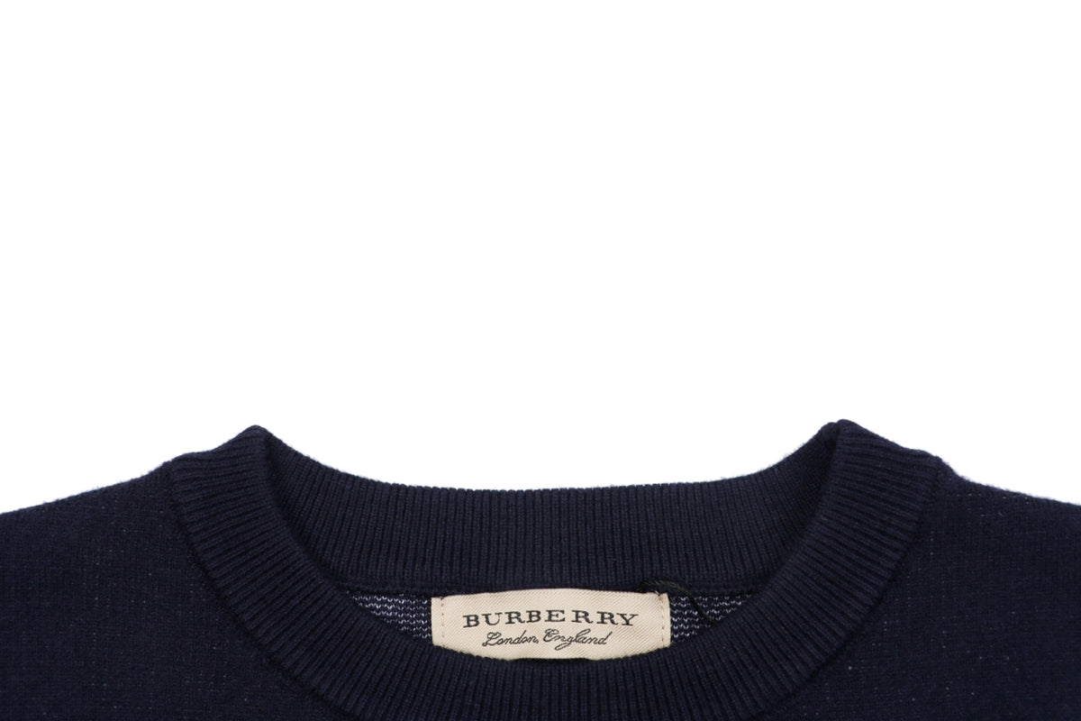 Burberry Laurel Knight Crewneck Sweater - Navy