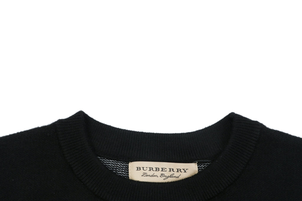 Burberry Line-Art Knight Crewneck Sweater - Black
