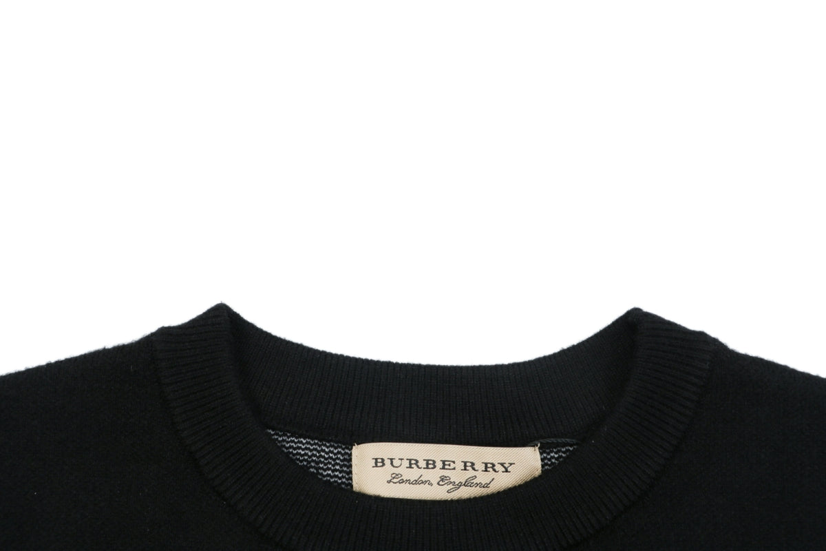 Burberry Line-Art Knight Crewneck Sweater - Black
