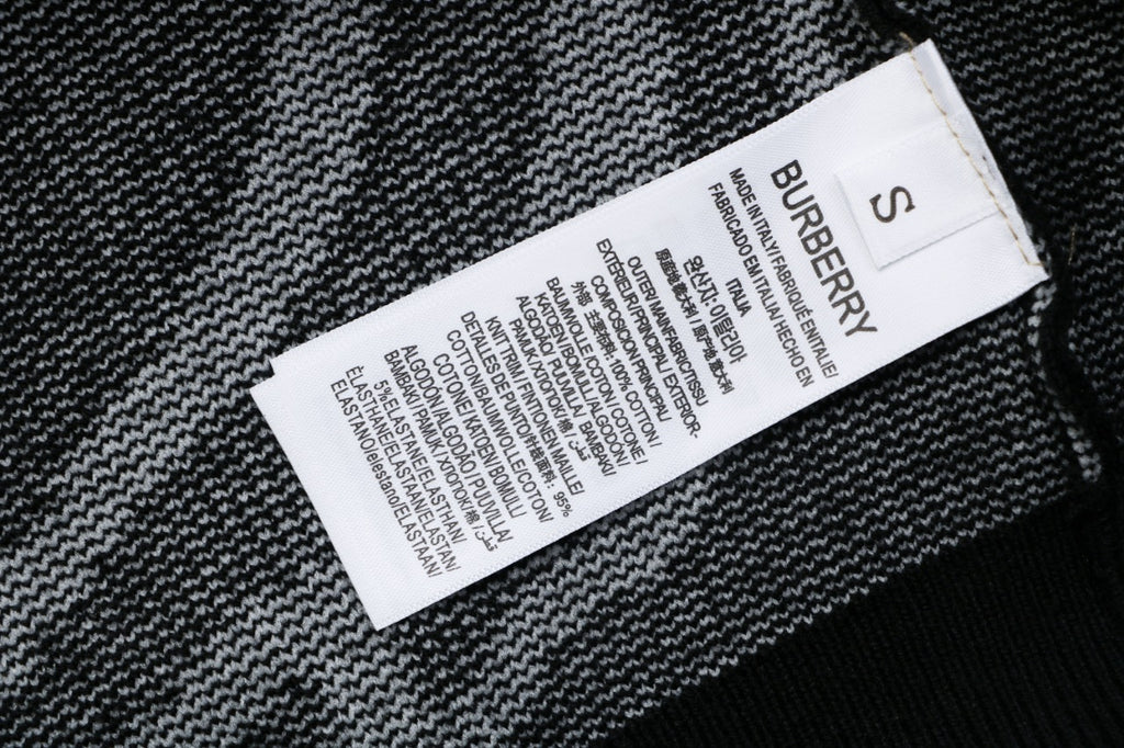 Burberry Line-Art Knight Crewneck Sweater - Black