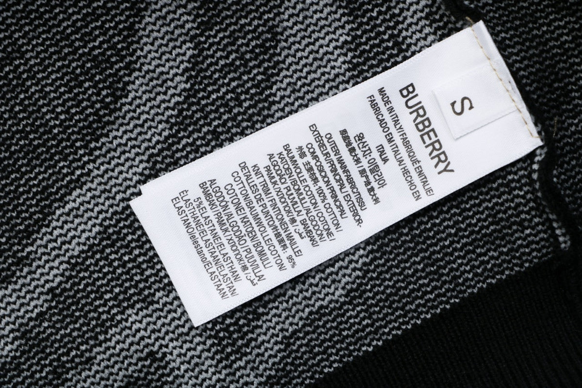 Burberry Line-Art Knight Crewneck Sweater - Black