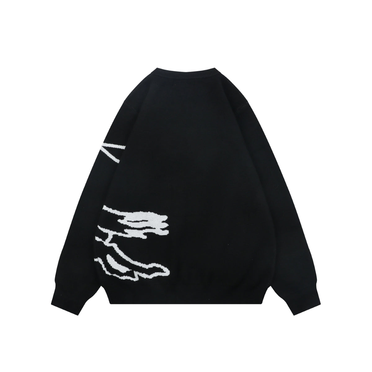 Burberry Line-Art Knight Crewneck Sweater - Black