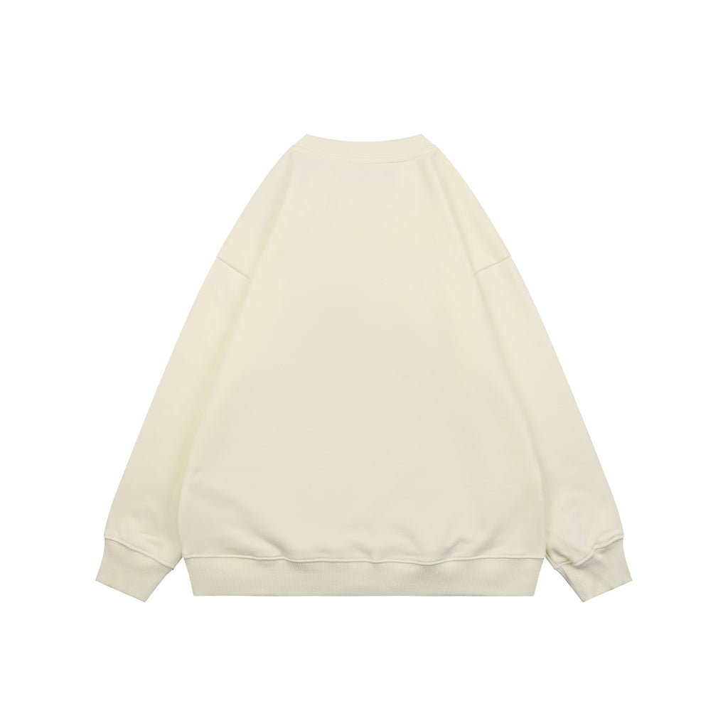 Gucci Cat and Dove Print Crewneck Sweatshirt - Cream
