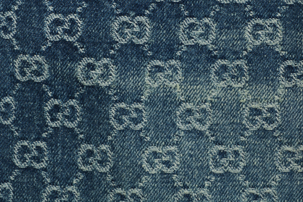 Gucci All-Over GG Monogram Jeans - Blue