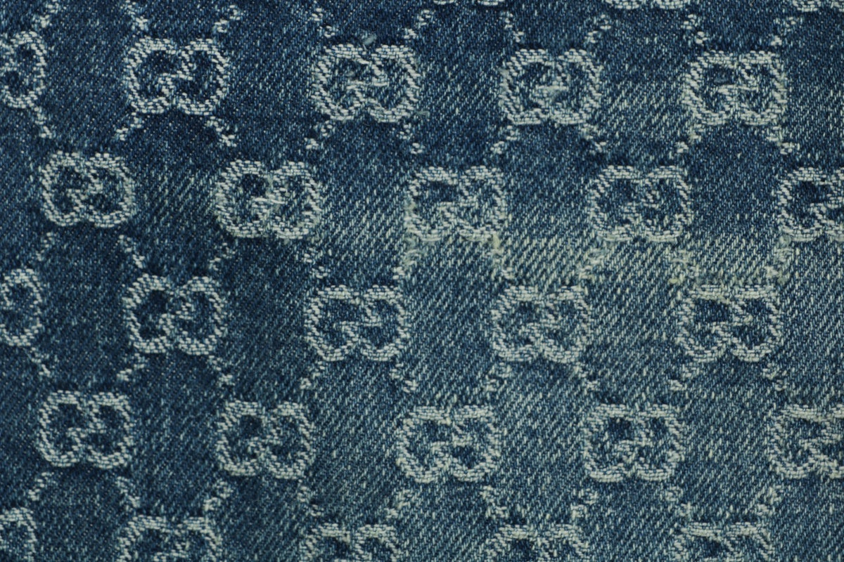 Gucci All-Over GG Monogram Jeans - Blue