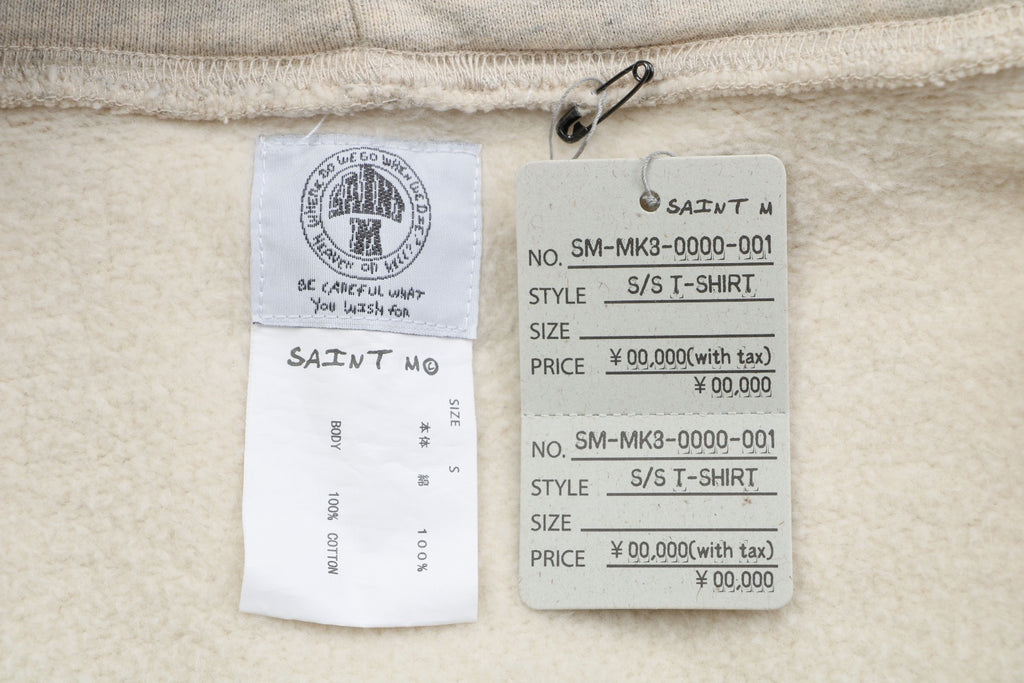Saint Michael Simpsons Graffiti Print Hoodie - Cream
