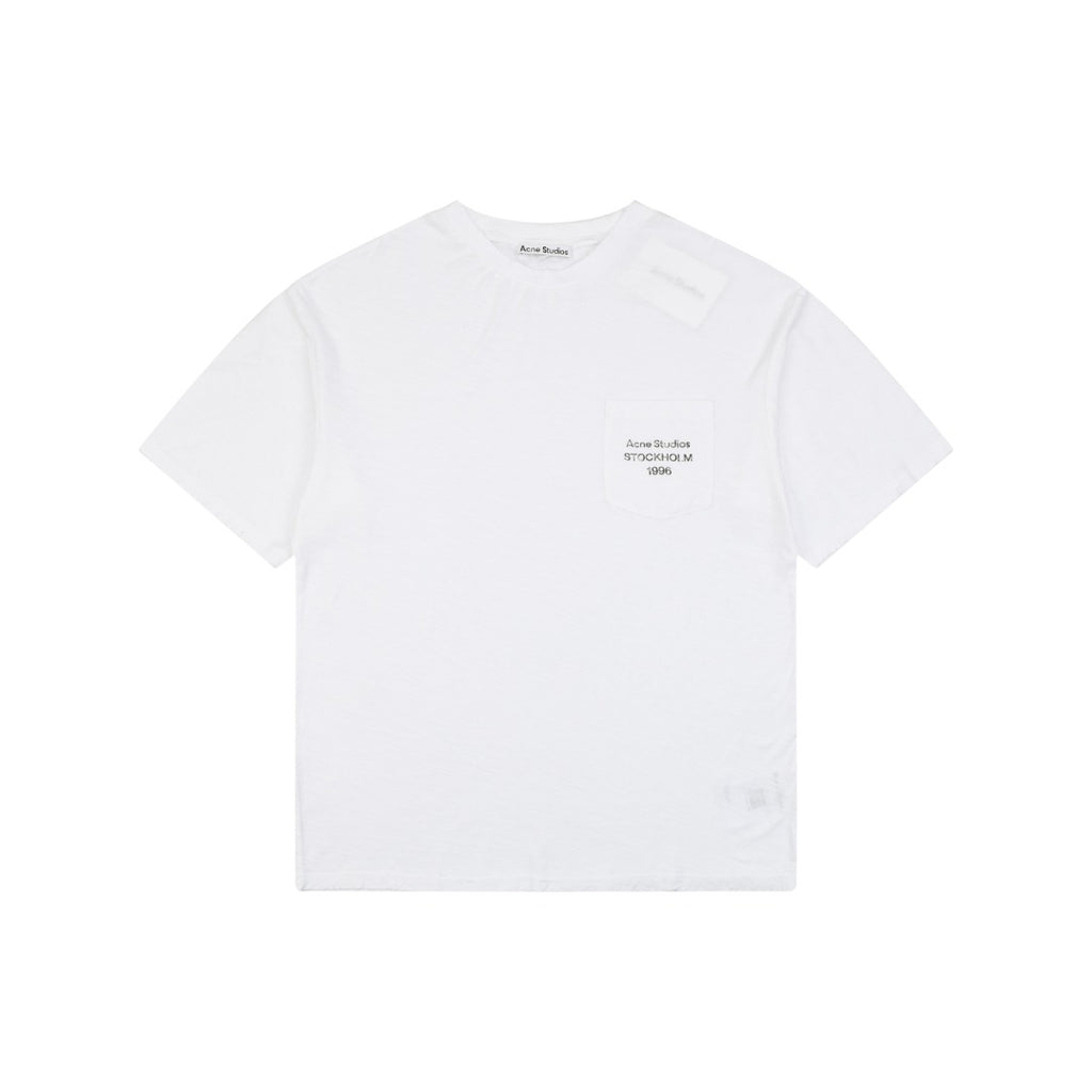 Acne Studios Stockholm 1996 Chest Logo T-Shirt - White
