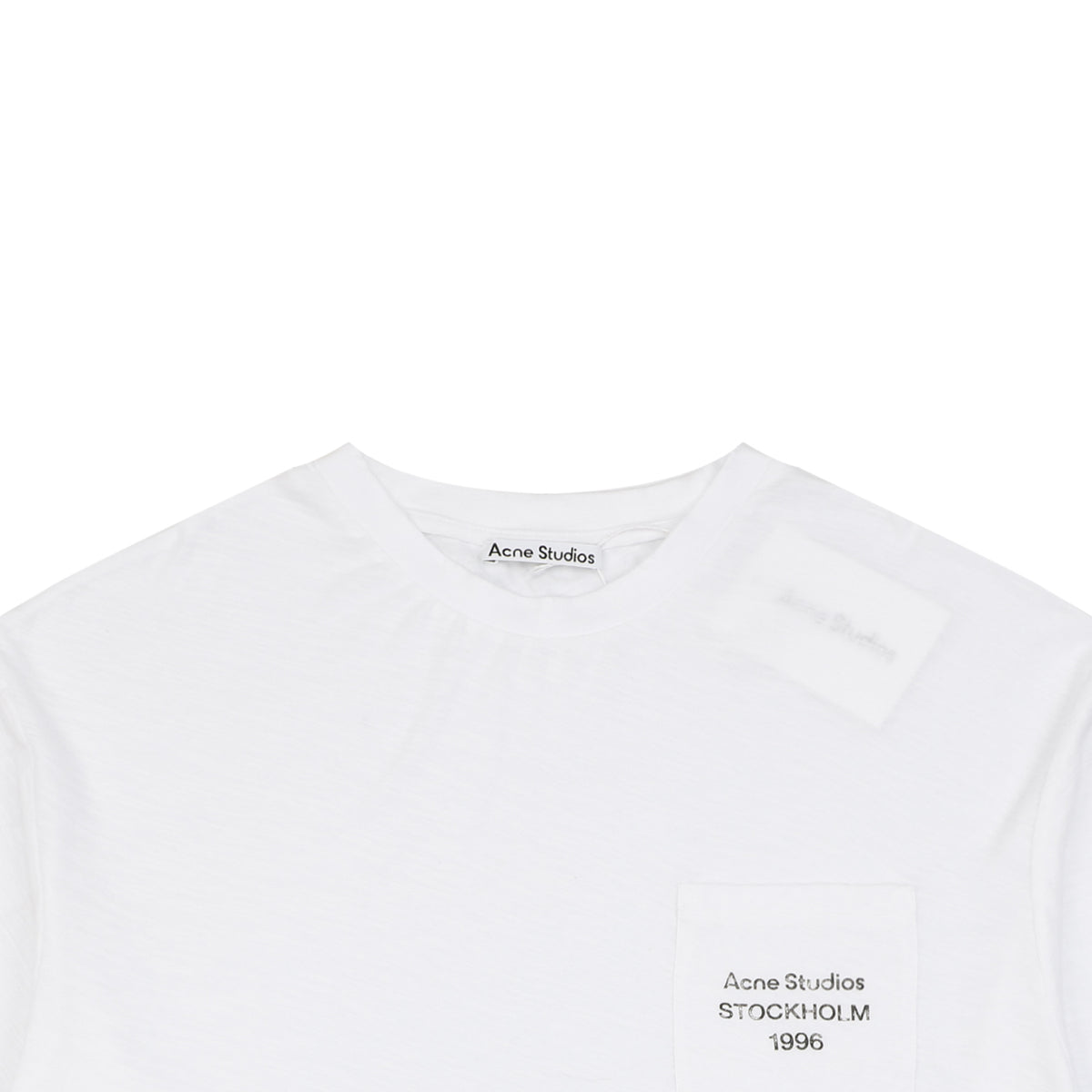 Acne Studios Stockholm 1996 Chest Logo T-Shirt - White