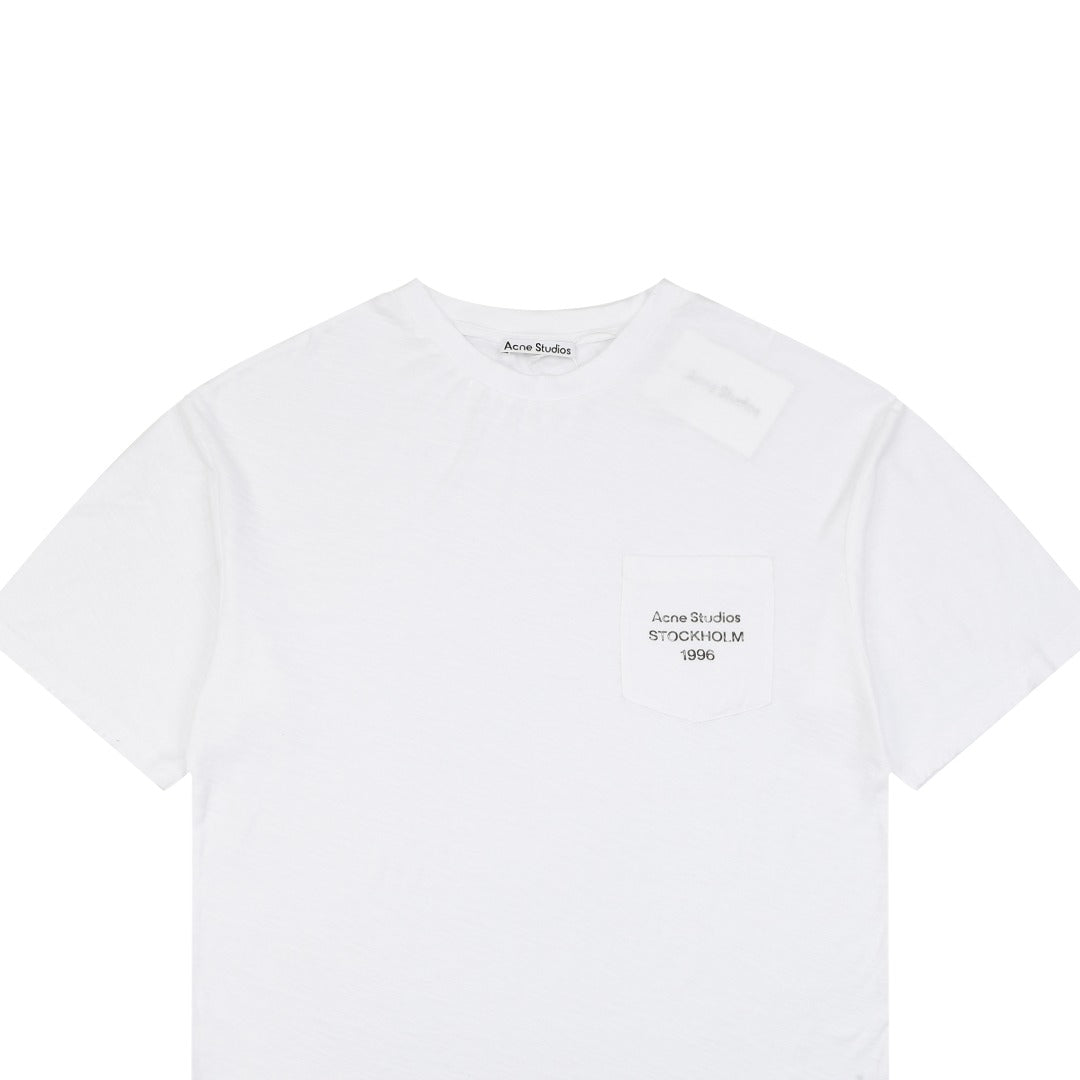 Acne Studios Stockholm 1996 Chest Logo T-Shirt - White