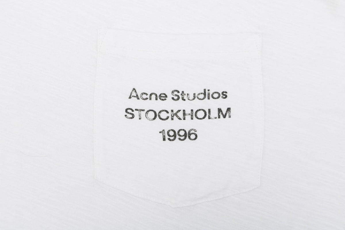 Acne Studios Stockholm 1996 Chest Logo T-Shirt - White