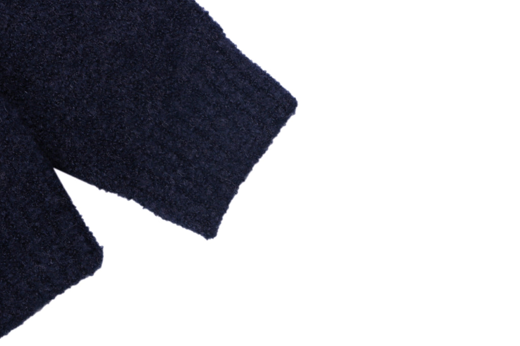 Louis Vuitton Signature High-Neck Zip-Up Cardigan - Dark Navy