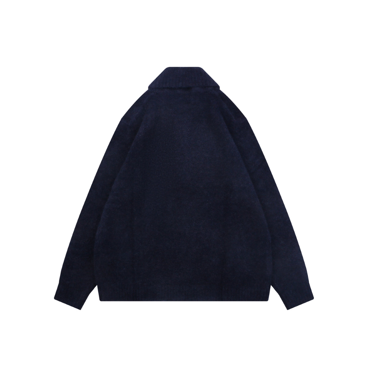 Louis Vuitton Signature High-Neck Zip-Up Cardigan - Dark Navy