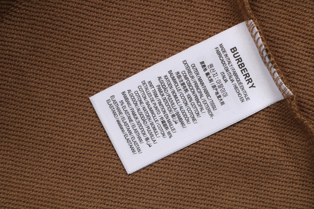 Burberry Check Equestrian Knight Embroidered Sweatshirt - Brown