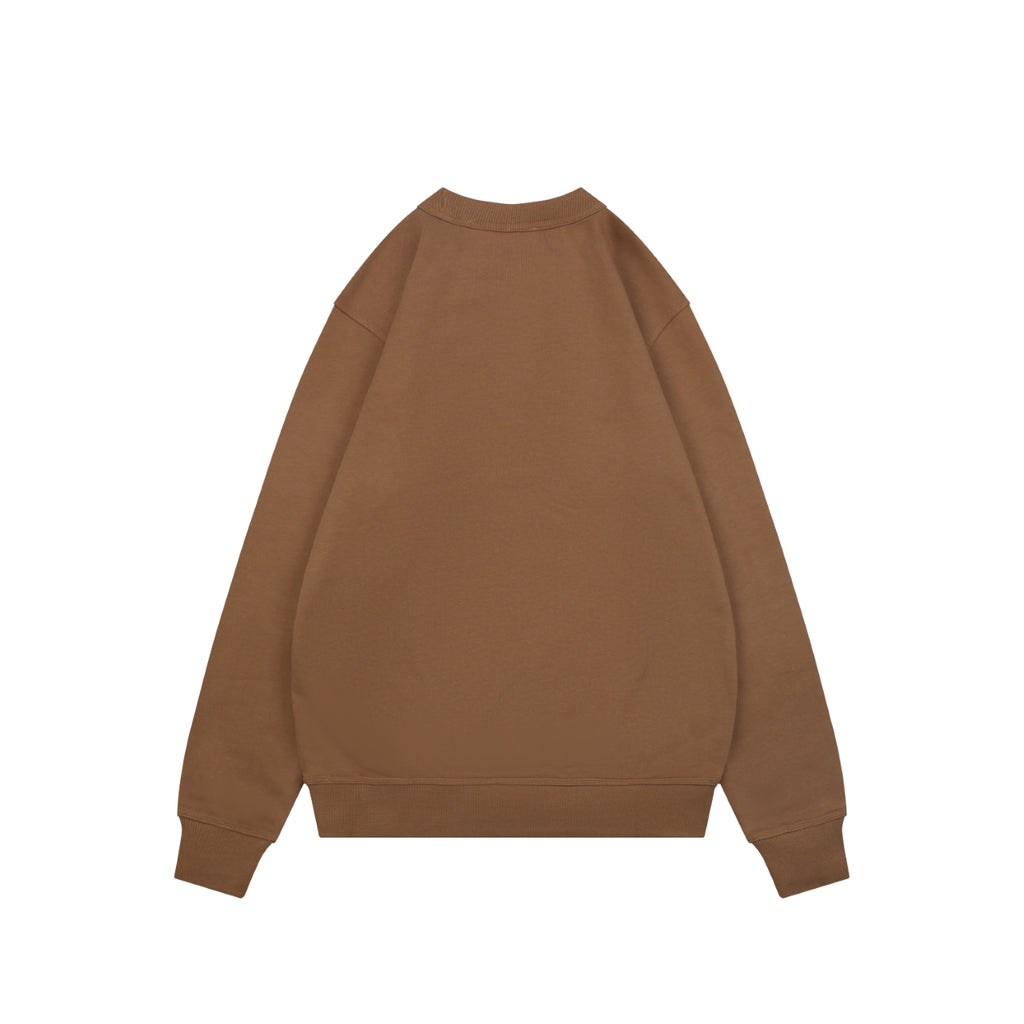 Burberry Check Equestrian Knight Embroidered Sweatshirt - Brown