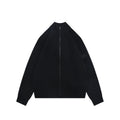 Stone Island Black Badge High-Neck Zip-Up Knit Jacket - Black